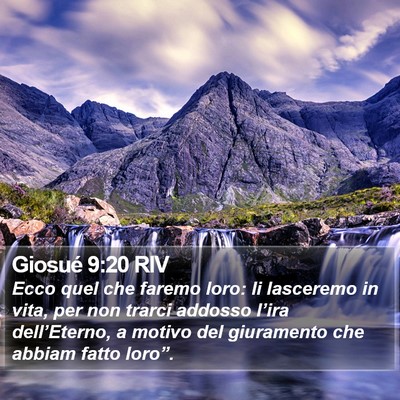 Giosué 9:20 RIV Bible Verse Image