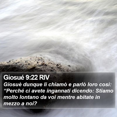 Giosué 9:22 RIV Bible Verse Image