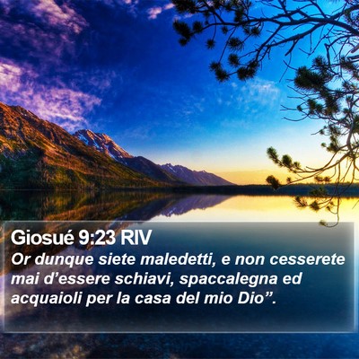 Giosué 9:23 RIV Bible Verse Image
