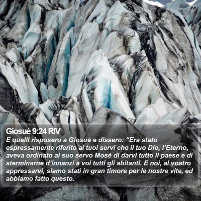 Giosué 9:24 RIV Bible Verse Image