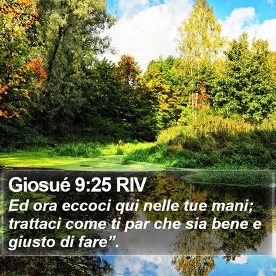 Giosué 9:25 RIV Bible Verse Image