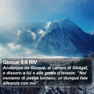 Giosué 9:6 RIV Bible Verse Image