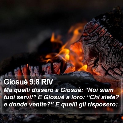 Giosué 9:8 RIV Bible Verse Image