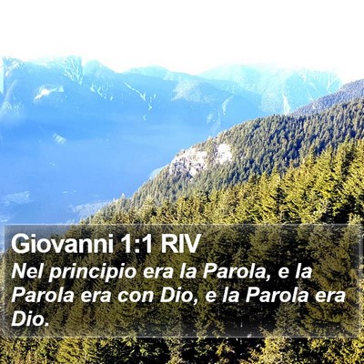 Giovanni 1:1 RIV Bible Verse Image