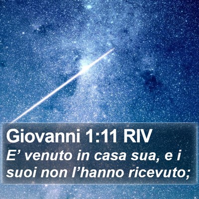Giovanni 1:11 RIV Bible Verse Image