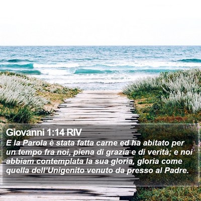 Giovanni 1:14 RIV Bible Verse Image