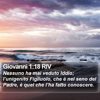 Giovanni 1:18 RIV Bible Verse Image