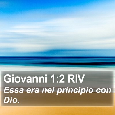 Giovanni 1:2 RIV Bible Verse Image