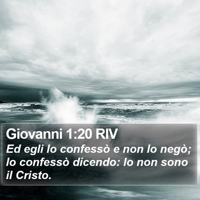 Giovanni 1:20 RIV Bible Verse Image