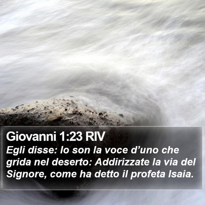 Giovanni 1:23 RIV Bible Verse Image