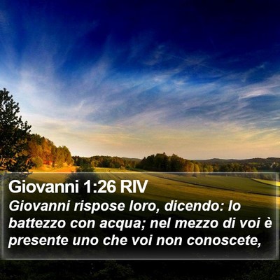 Giovanni 1:26 RIV Bible Verse Image
