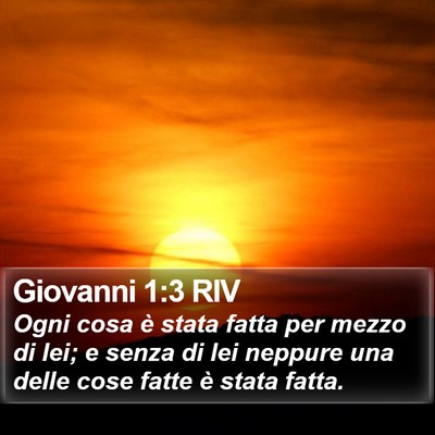 Giovanni 1:3 RIV Bible Verse Image