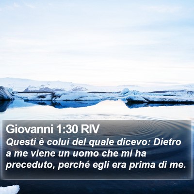 Giovanni 1:30 RIV Bible Verse Image