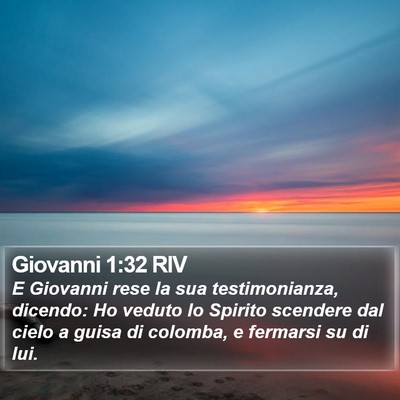 Giovanni 1:32 RIV Bible Verse Image