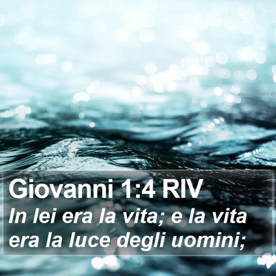 Giovanni 1:4 RIV Bible Verse Image