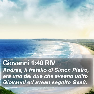 Giovanni 1:40 RIV Bible Verse Image