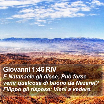 Giovanni 1:46 RIV Bible Verse Image