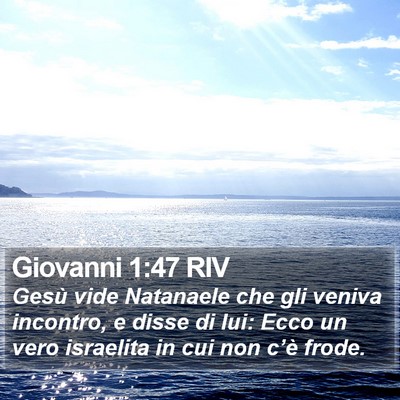 Giovanni 1:47 RIV Bible Verse Image