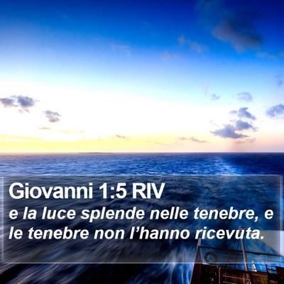 Giovanni 1:5 RIV Bible Verse Image