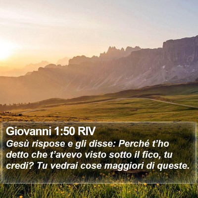 Giovanni 1:50 RIV Bible Verse Image
