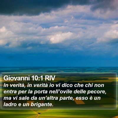 Giovanni 10:1 RIV Bible Verse Image