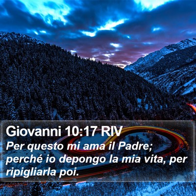 Giovanni 10:17 RIV Bible Verse Image