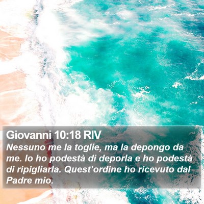 Giovanni 10:18 RIV Bible Verse Image