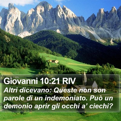 Giovanni 10:21 RIV Bible Verse Image