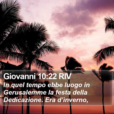 Giovanni 10:22 RIV Bible Verse Image