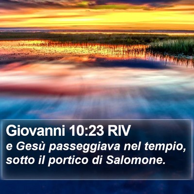 Giovanni 10:23 RIV Bible Verse Image