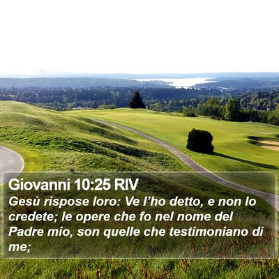 Giovanni 10:25 RIV Bible Verse Image