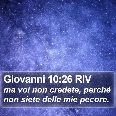 Giovanni 10:26 RIV Bible Verse Image