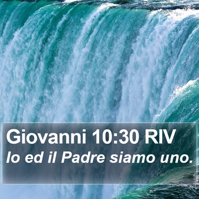 Giovanni 10:30 RIV Bible Verse Image