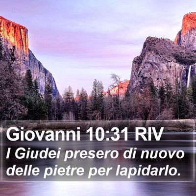 Giovanni 10:31 RIV Bible Verse Image