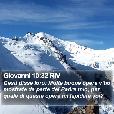 Giovanni 10:32 RIV Bible Verse Image