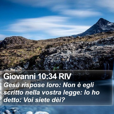 Giovanni 10:34 RIV Bible Verse Image