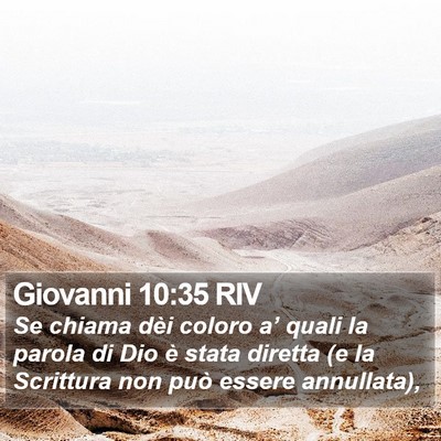 Giovanni 10:35 RIV Bible Verse Image