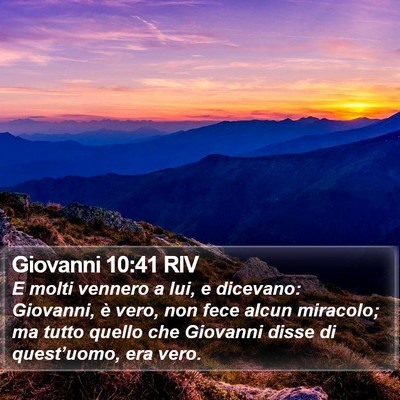 Giovanni 10:41 RIV Bible Verse Image