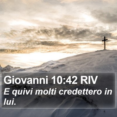 Giovanni 10:42 RIV Bible Verse Image