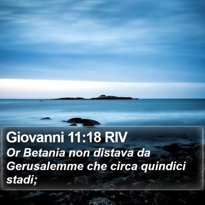 Giovanni 11:18 RIV Bible Verse Image
