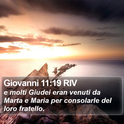 Giovanni 11:19 RIV Bible Verse Image
