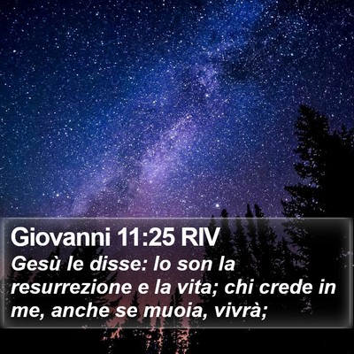 Giovanni 11:25 RIV Bible Verse Image