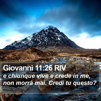 Giovanni 11:26 RIV Bible Verse Image