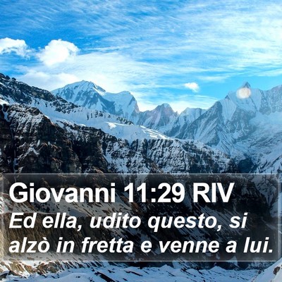 Giovanni 11:29 RIV Bible Verse Image