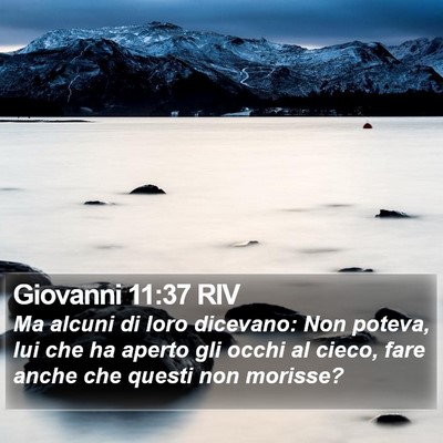 Giovanni 11:37 RIV Bible Verse Image