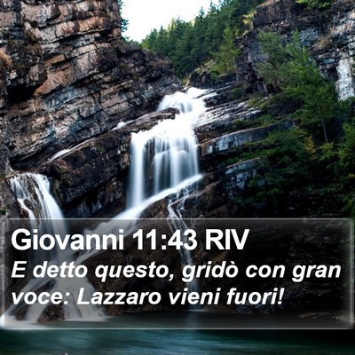 Giovanni 11:43 RIV Bible Verse Image