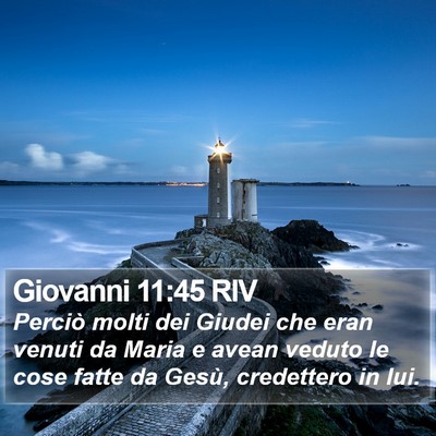 Giovanni 11:45 RIV Bible Verse Image