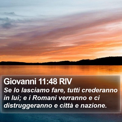 Giovanni 11:48 RIV Bible Verse Image