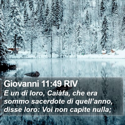 Giovanni 11:49 RIV Bible Verse Image