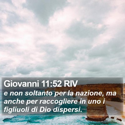 Giovanni 11:52 RIV Bible Verse Image